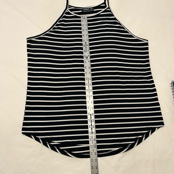 Women’s Striped Cotton Spandex Halter Tank Top Size XL EUC - Picture 7 of 7